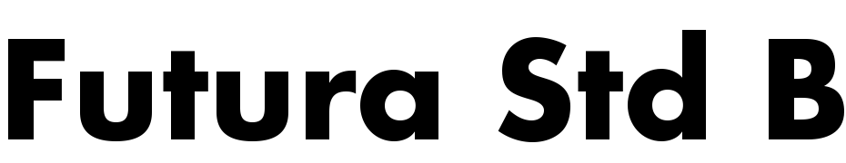 Futura Std Bold cкачати шрифт безкоштовно